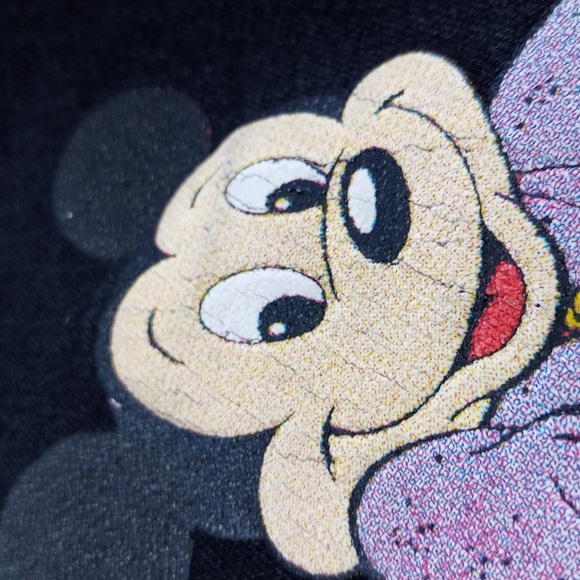 Vintage Mickey Mouse Black Denim Jeans UNISEX - Picture 2 of 11